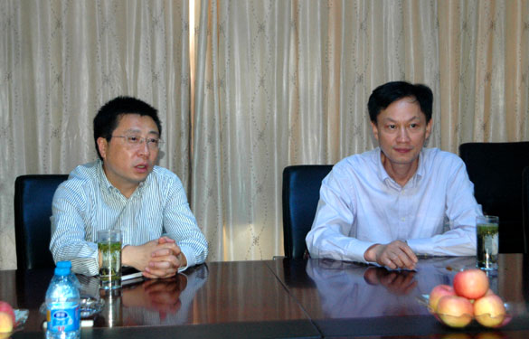 溧阳市地税局局长戚浩东一行来必发集团调研