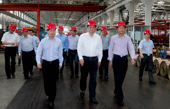 常州市委常委、常务副市长韩九云来必发电缆调研