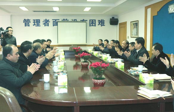 溧阳市委书记蒋锋一行来必发电缆新春走访