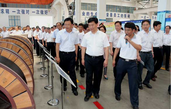 盱眙县党政代表团来必发集团旅行考察