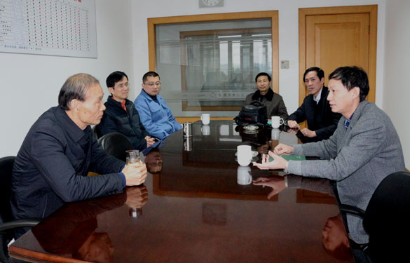 溧阳市地税局局长鞠嘹亮一行来必发走访