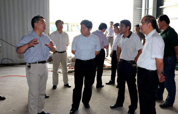 溧阳市市长苏江华等向导来必发集团督查