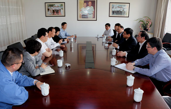 中国工商银行江苏分行副行长宋建华来必发集团走访