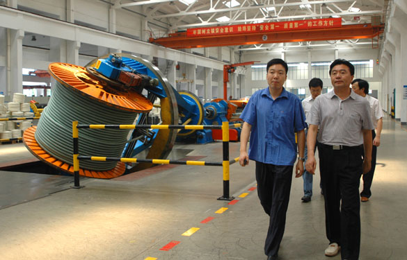 宝应县政协向导一行10余人来必发集团旅行考察