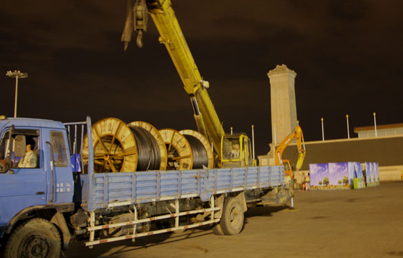 必发为天安门地区华灯刷新工程作孝顺