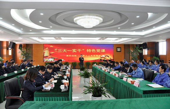 溧阳地税“三大一实干”税企共话特色党课走进必发电缆