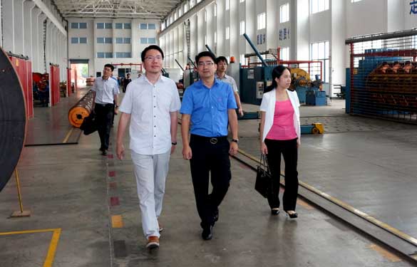 9月10日，，，，，溧阳市副市长陈安一行来必发电缆调研