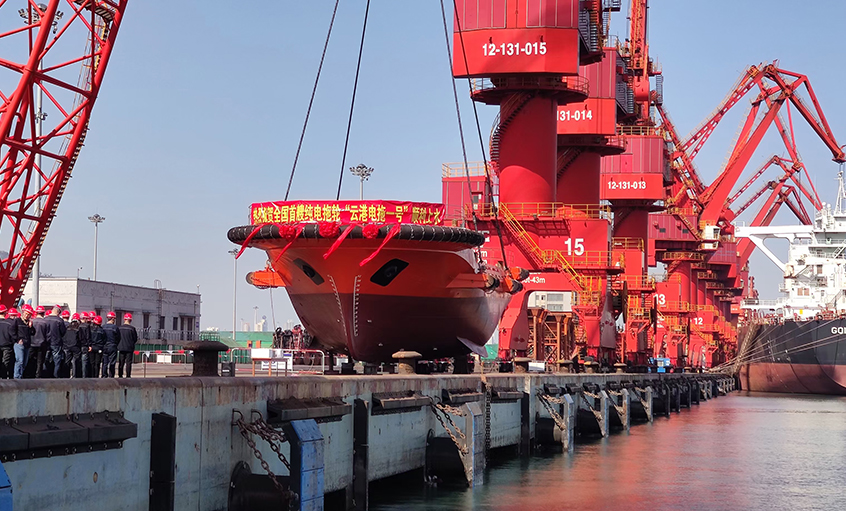 必发电缆助力海内首艘纯电动拖轮“云港电拖一号”制作