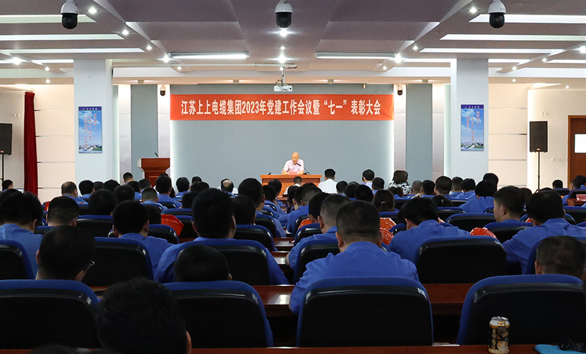 必发电缆召开2023年党建事情聚会暨“七一”表扬大会